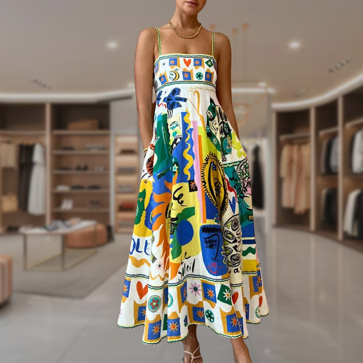 Women’s Boho Maxi A Line Dress | Matilda