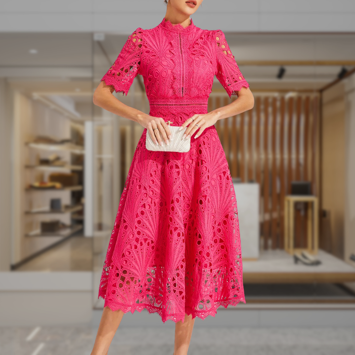 Women’s Lace Formal Midi Dress | Paris