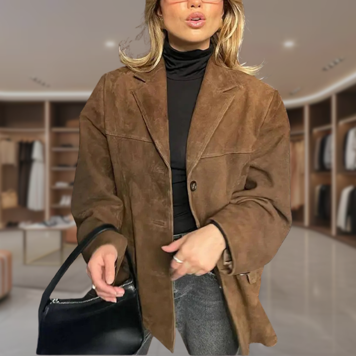 Women’s Classic Fit Suede Jacket | Bryle