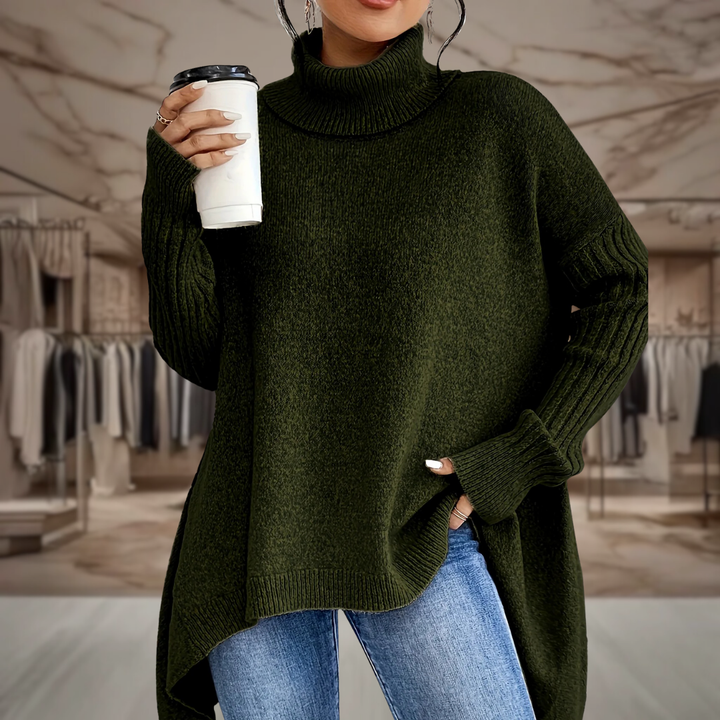 Women’s Oversized Turtleneck Pullover Sweater | Vivian