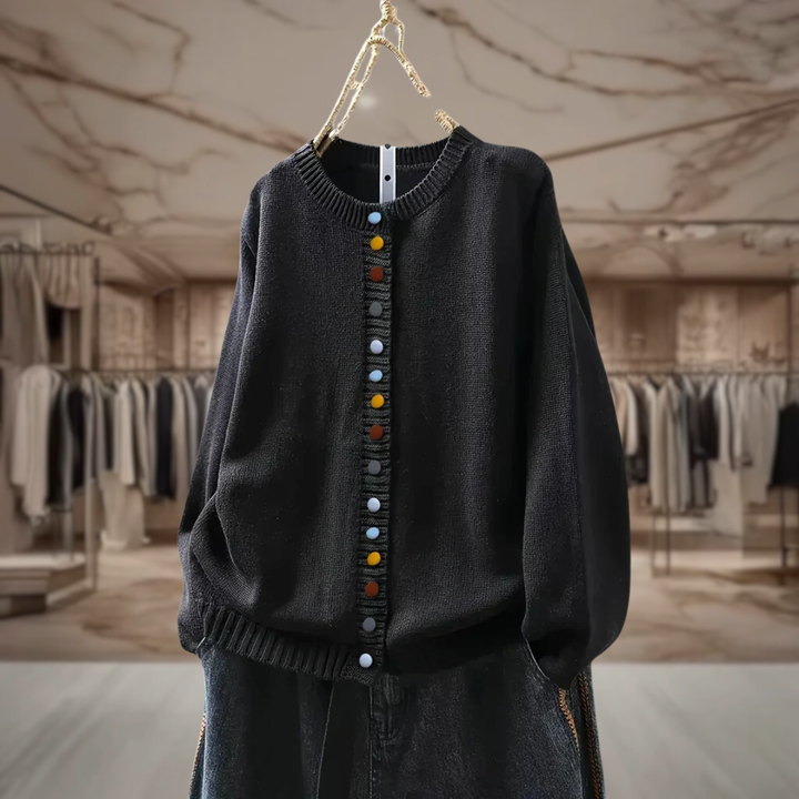 Women's Oversized Button Up Cardigan Sweater | Natalie