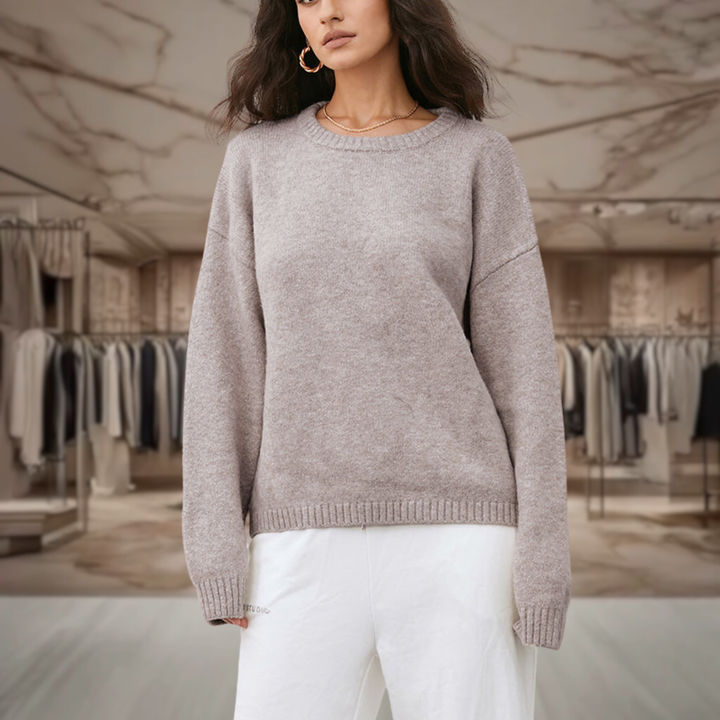 Women's Cashmere Crewneck Sweater | Mariela