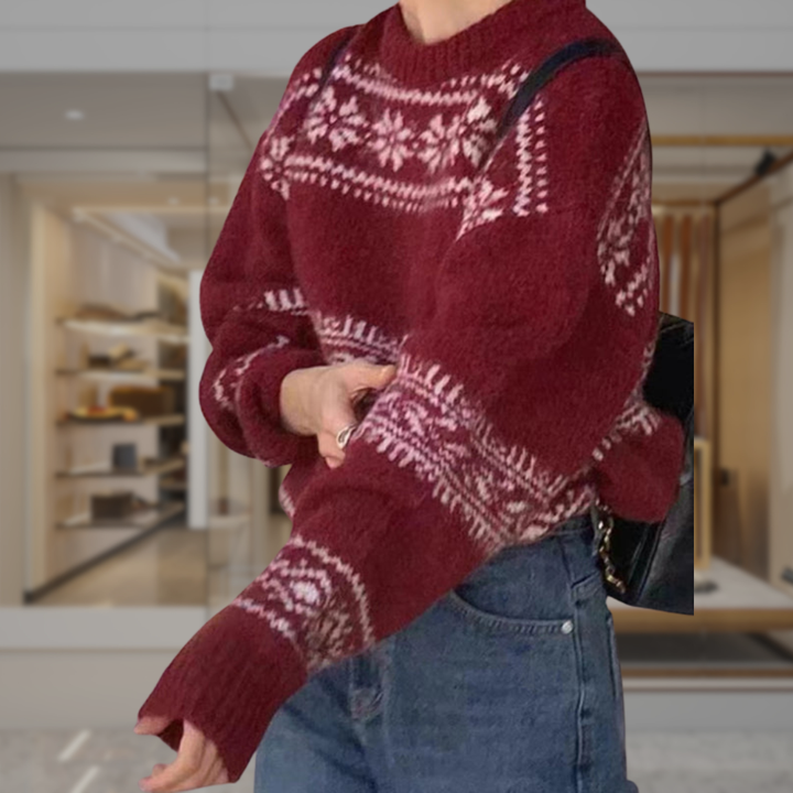 Women’s Fair Isle Pullover Sweater | Lena