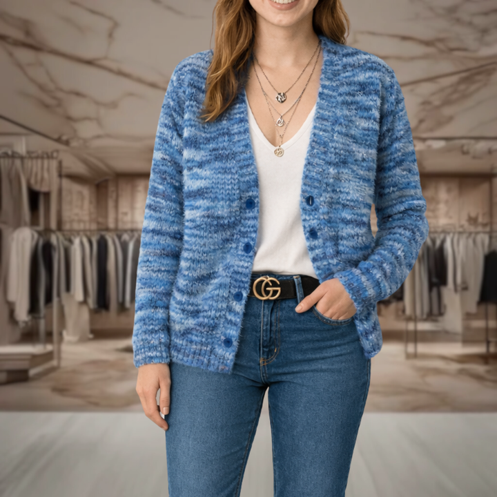 Women's Chunky Knit Button Up Cardigan Sweater | Jaden