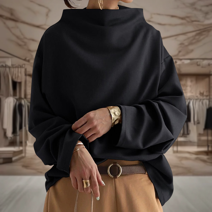 Women’s Mock Neck Pullover Sweater | Kiana