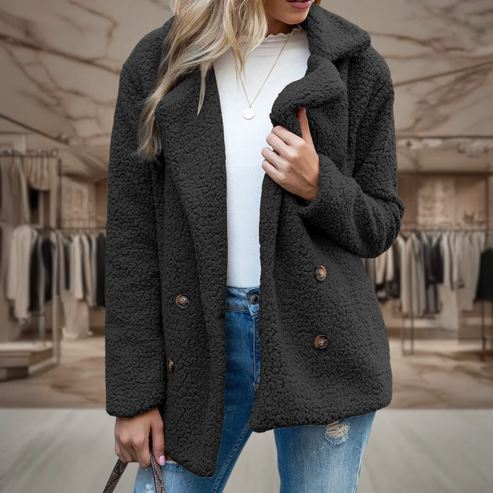 Women’s Sherpa Double Breasted Jacket | Kyla