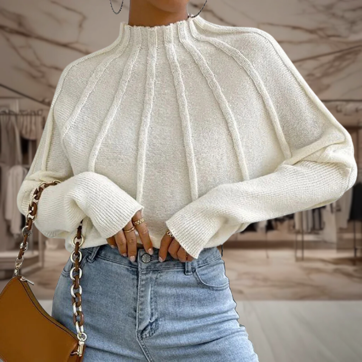 Women’s Mock Neck Pullover Sweater | Kate