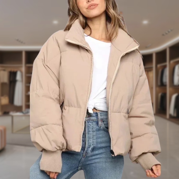 Women’s Cropped Quilted Puffer Jacket | Bria