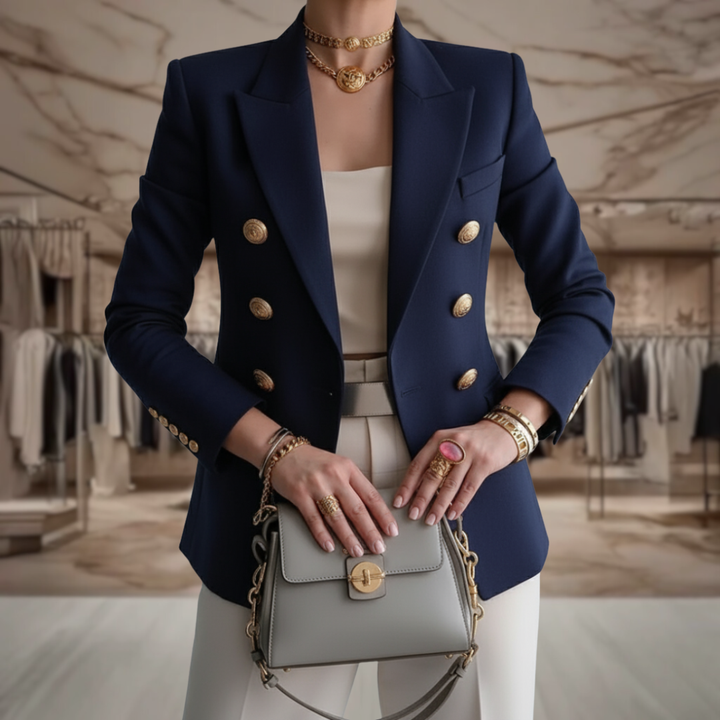 Women's Double Breasted Blazer Jacket | Karley