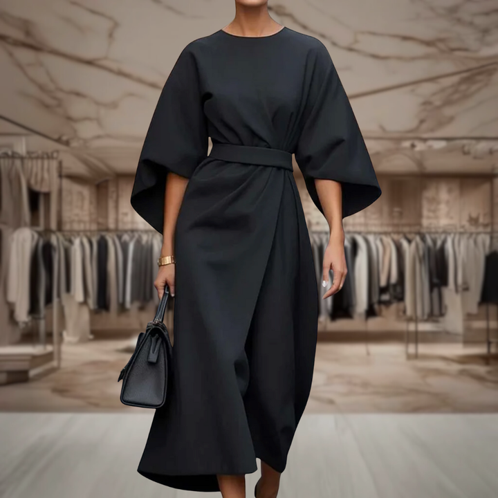 Women’s Belted Wrap Midi Dress | Haylie