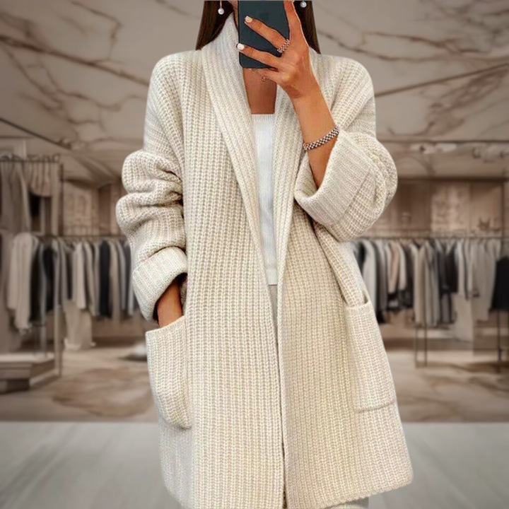 Women’s Open Front Textured Knit Coat | Harley