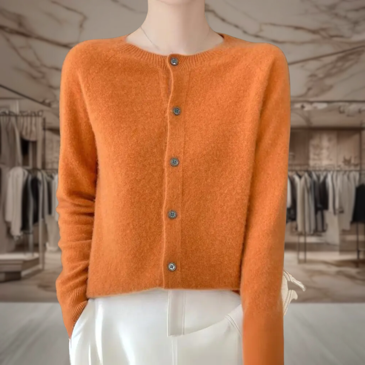 Women's Button Up Cropped Cardigan Sweater | Paityn