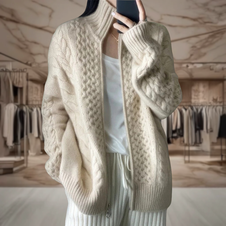 Women’s Cable Knit Chunky Cardigan | Ellee