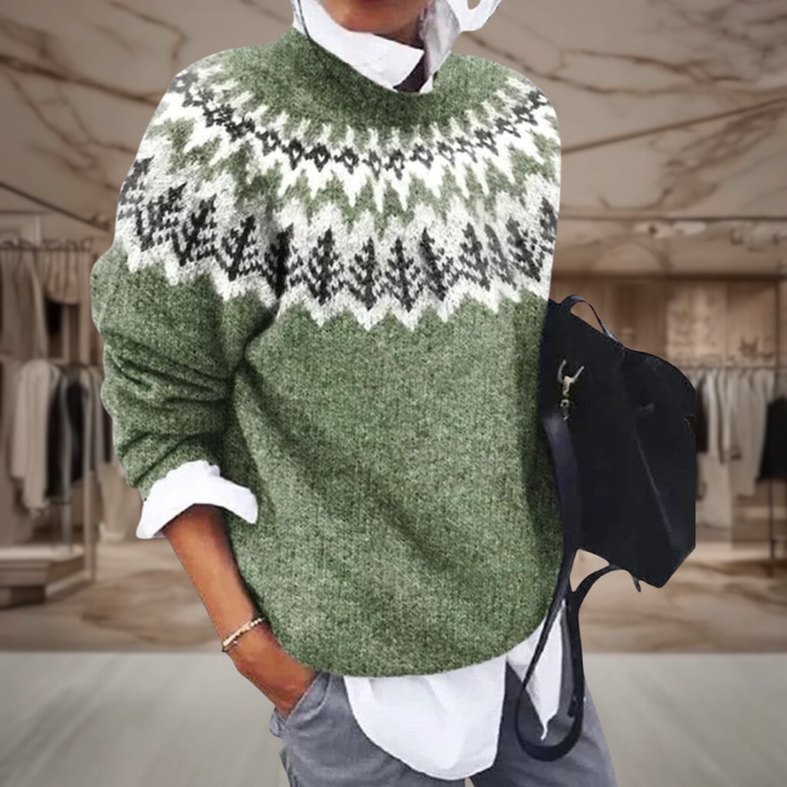 Women's Fair Isle Crewneck Sweater | Libby