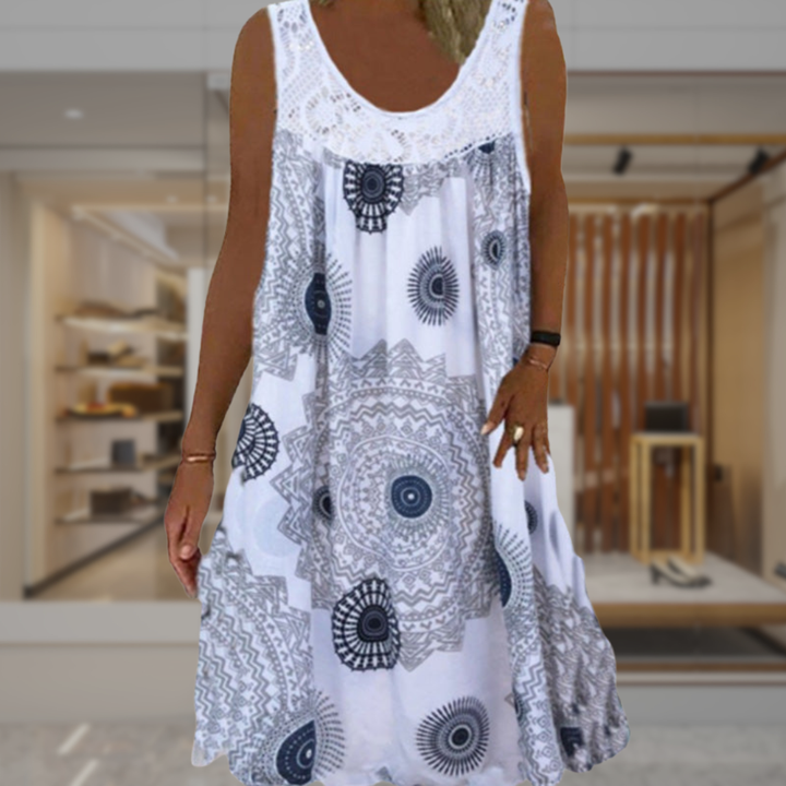 Women's Boho Casual Midi Dress | Maggie