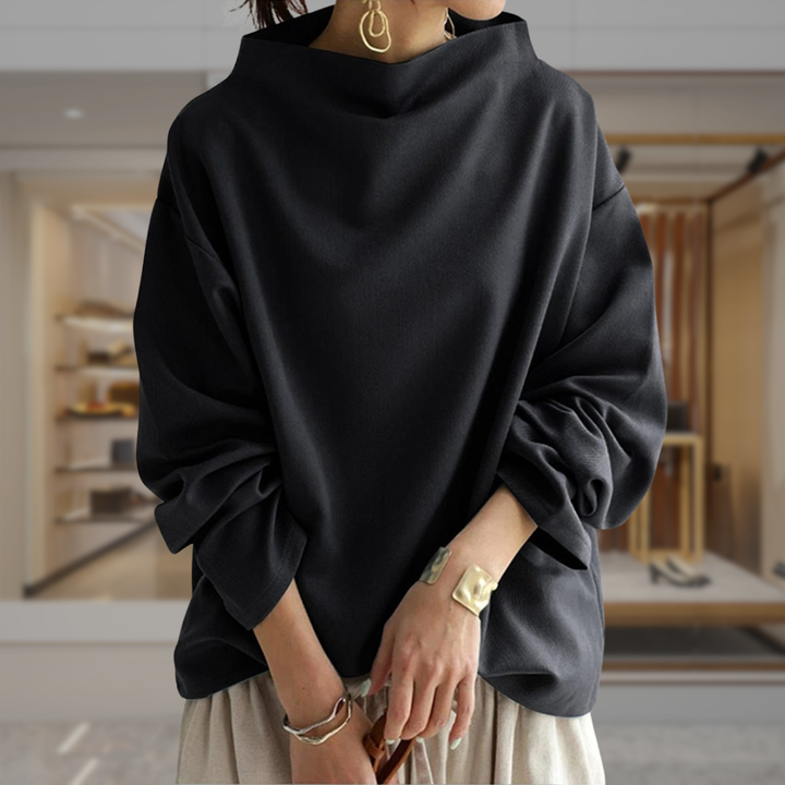 Women's Oversized Cowl Neck Sweater  | Eva