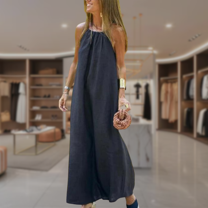 Women’s Halter A Line Maxi Summer Dress | Lilah