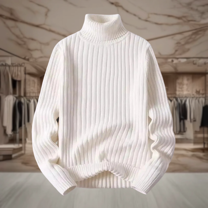 Women's Oversized Turtleneck Knit Sweater | Krystal