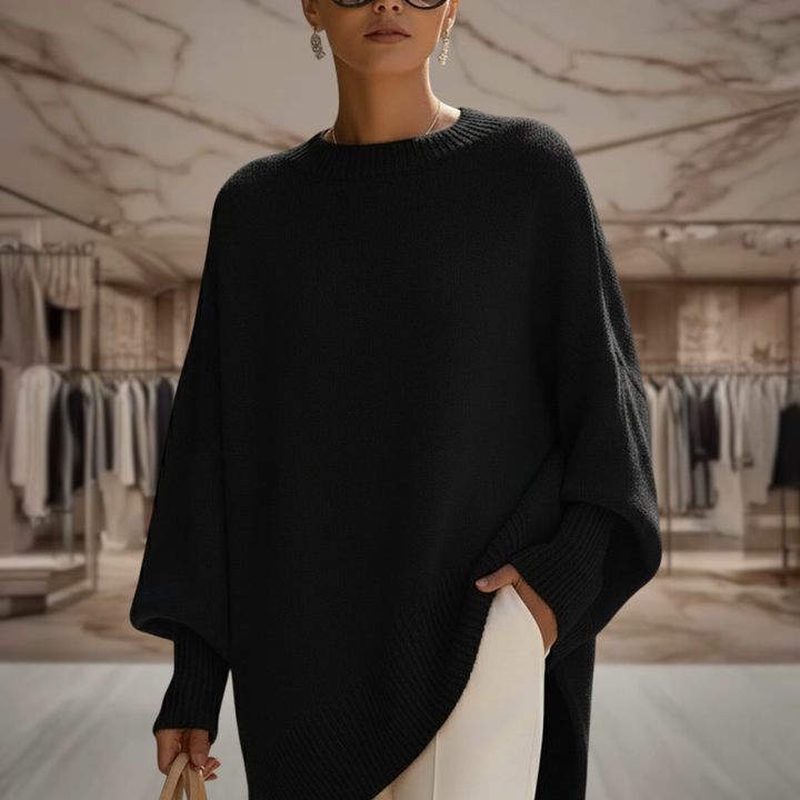 Women's Oversized Poncho Sweater | Tessa