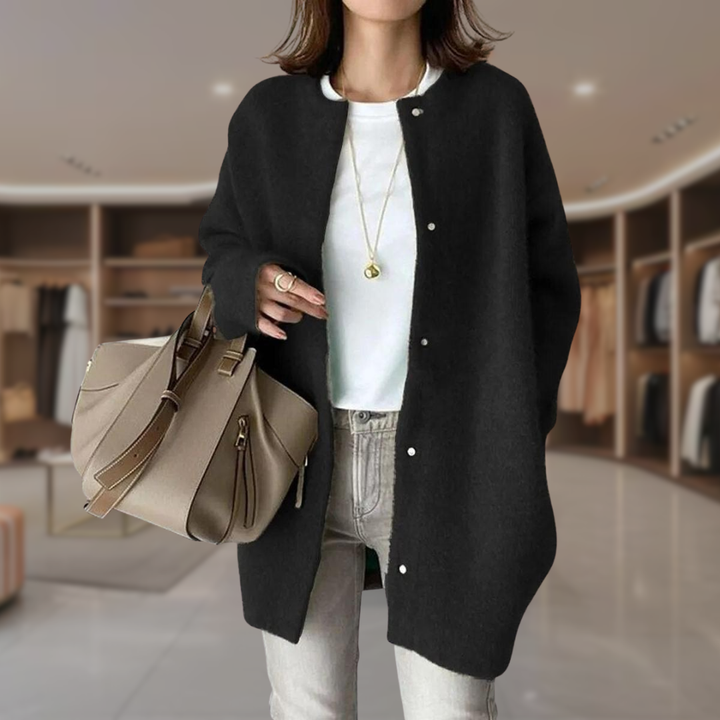 Women’s Mohair Longline Button Up Cardigan | Alyvia