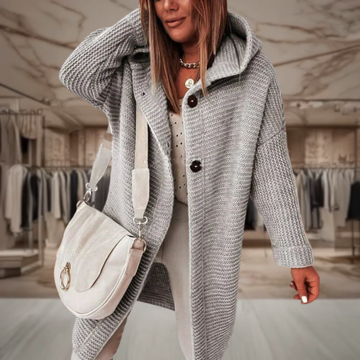 Women’s Hooded Wool Duster Coat | Alina