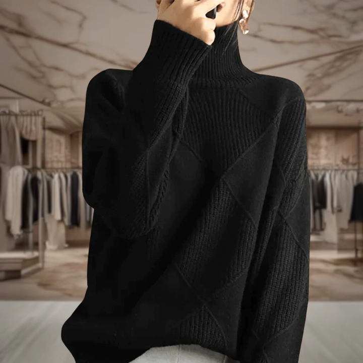 Women’s Cable Knit Turtleneck Sweater | Nylah