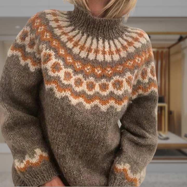 Women’s Fair Isle Turtleneck Sweater | Linda