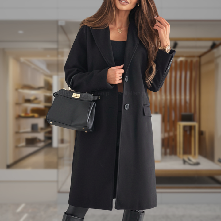 Women’s Tailored Long Wool Coat | Zoie