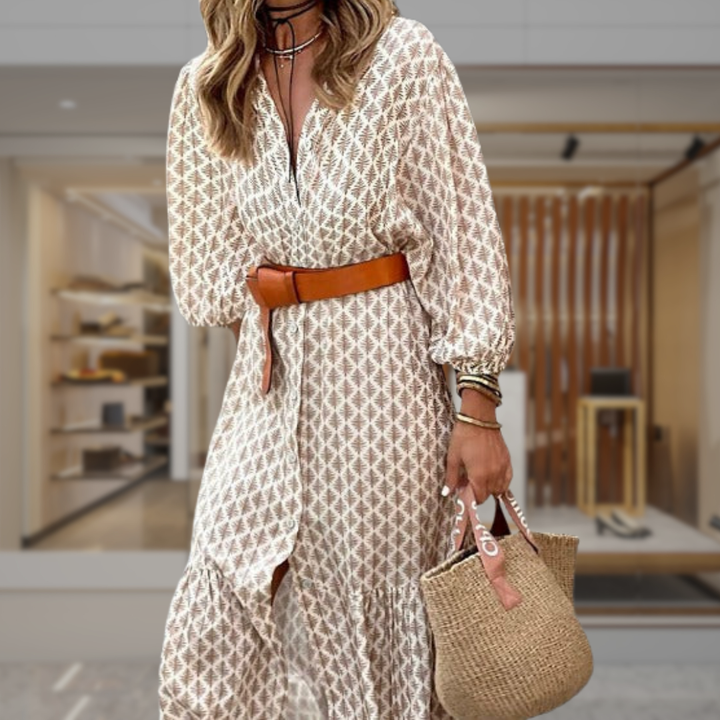 Women’s Long Sleeve Wrap Maxi Dress | Skye