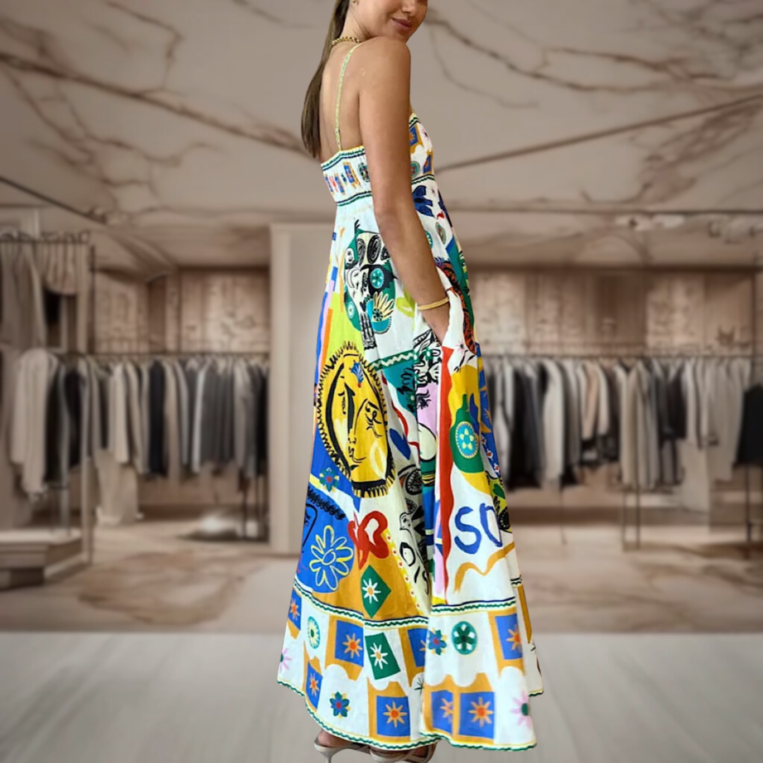 Women’s Boho Maxi A Line Dress | Matilda