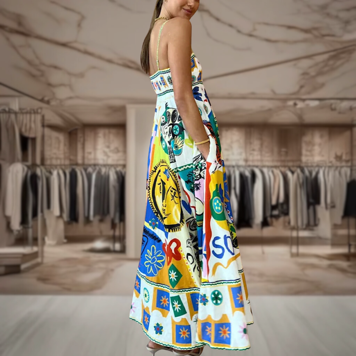 Women’s Boho Maxi A Line Dress | Matilda