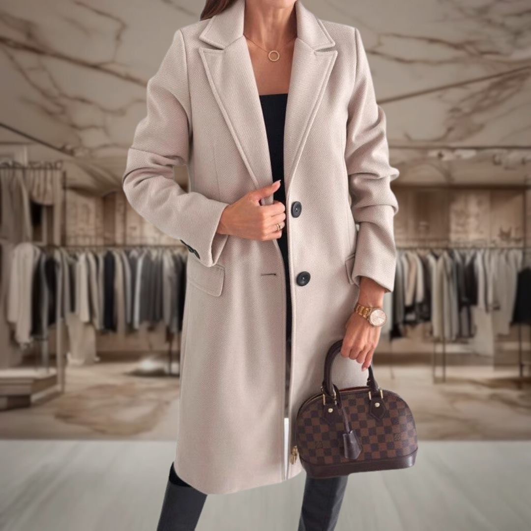 Women’s Tailored Long Wool Coat | Zoie