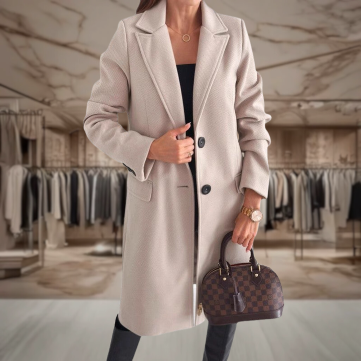 Women’s Tailored Long Wool Coat | Zoie