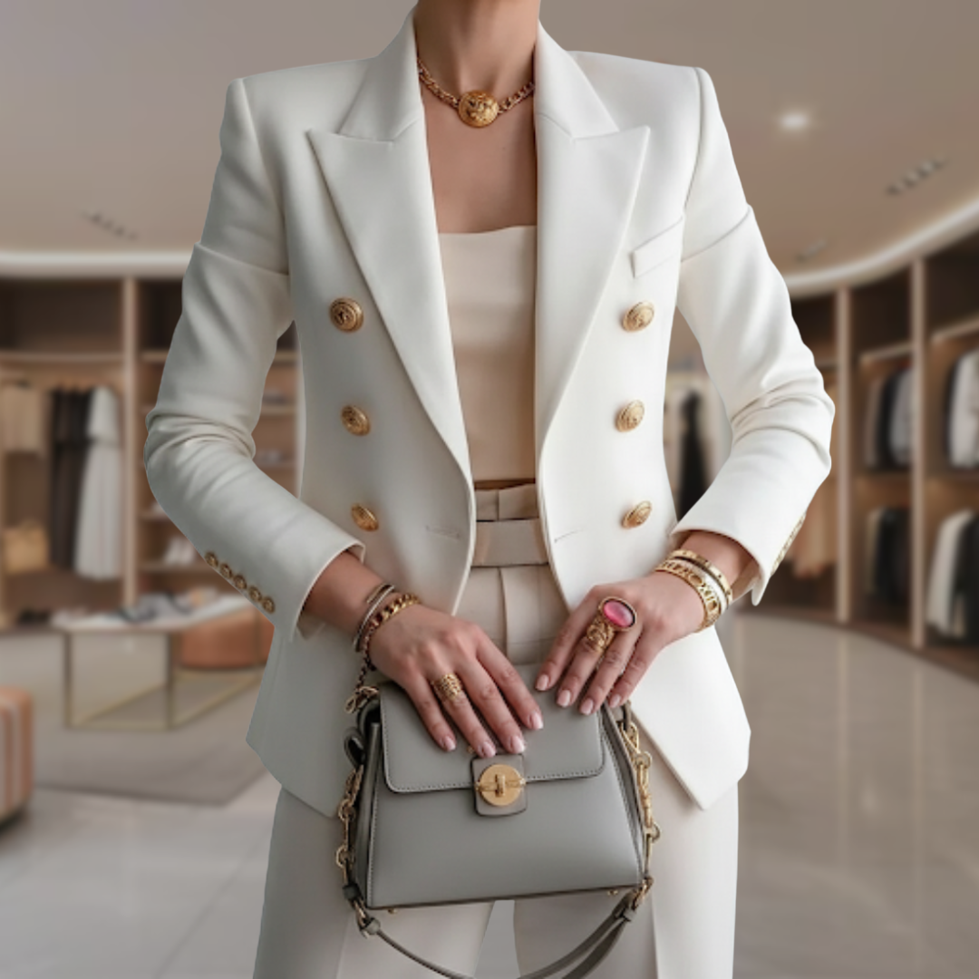 Women's Double Breasted Blazer Jacket | Karley