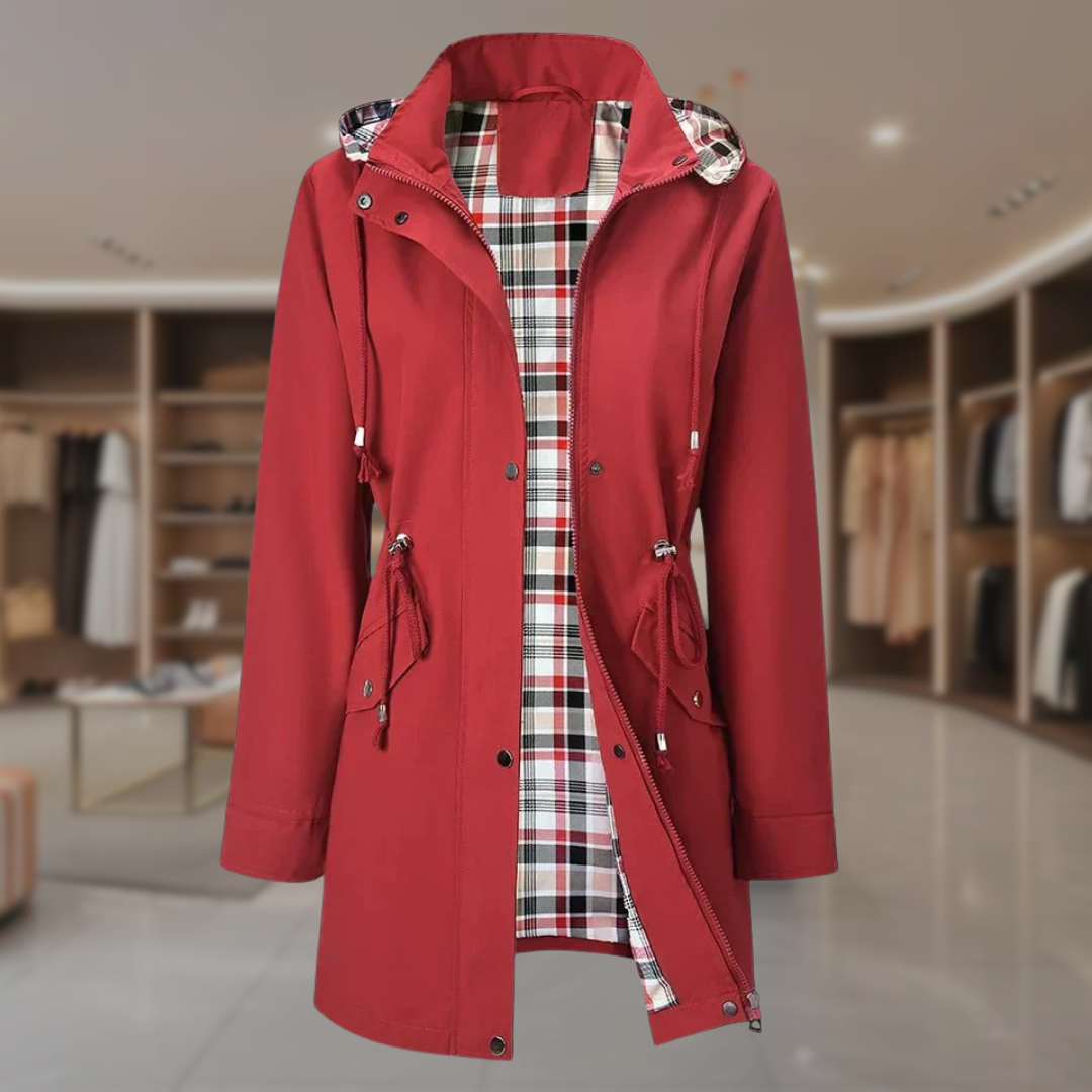 Women's Hooded Waterproof Rain Jacket | Emely