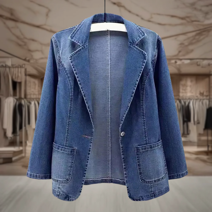 Women’s Denim Tailored Jacket | Aliya