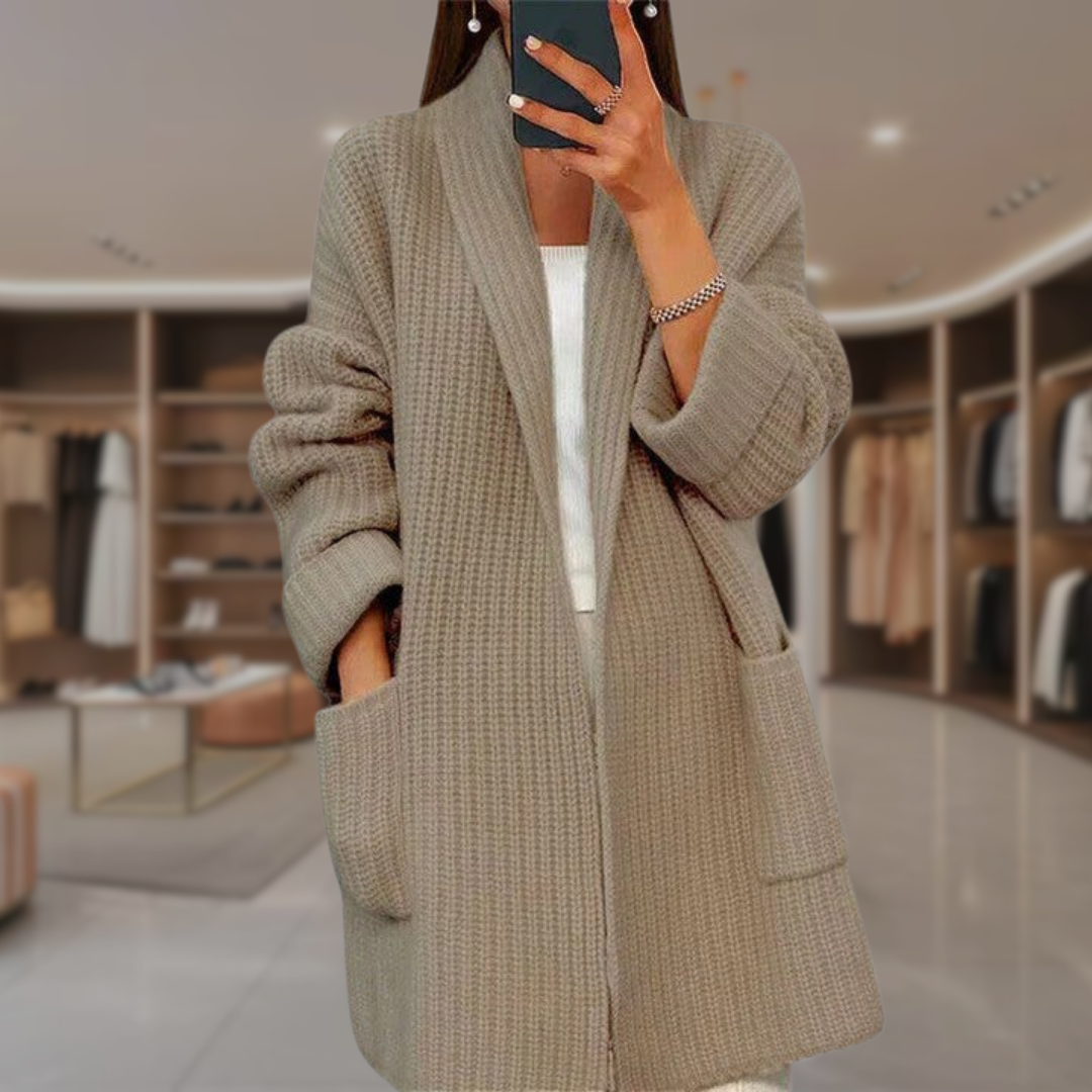 Women’s Open Front Textured Knit Coat | Harley