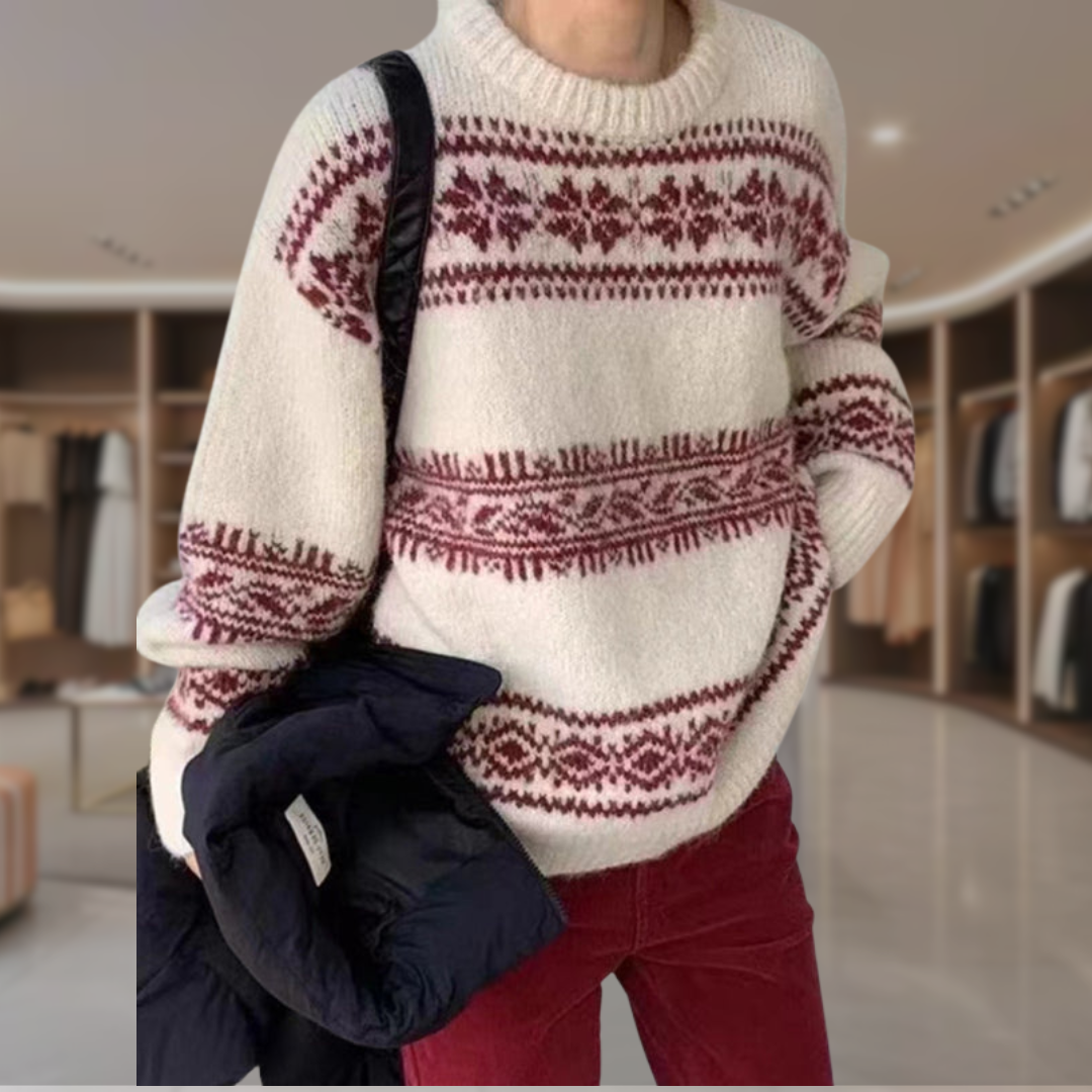Women’s Fair Isle Pullover Sweater | Lena