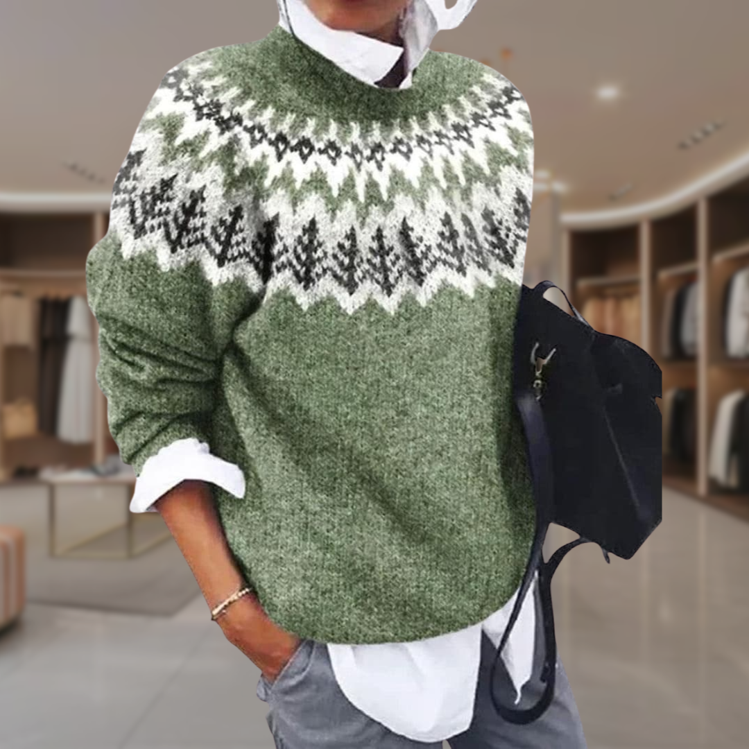 Women's Fair Isle Crewneck Sweater | Libby