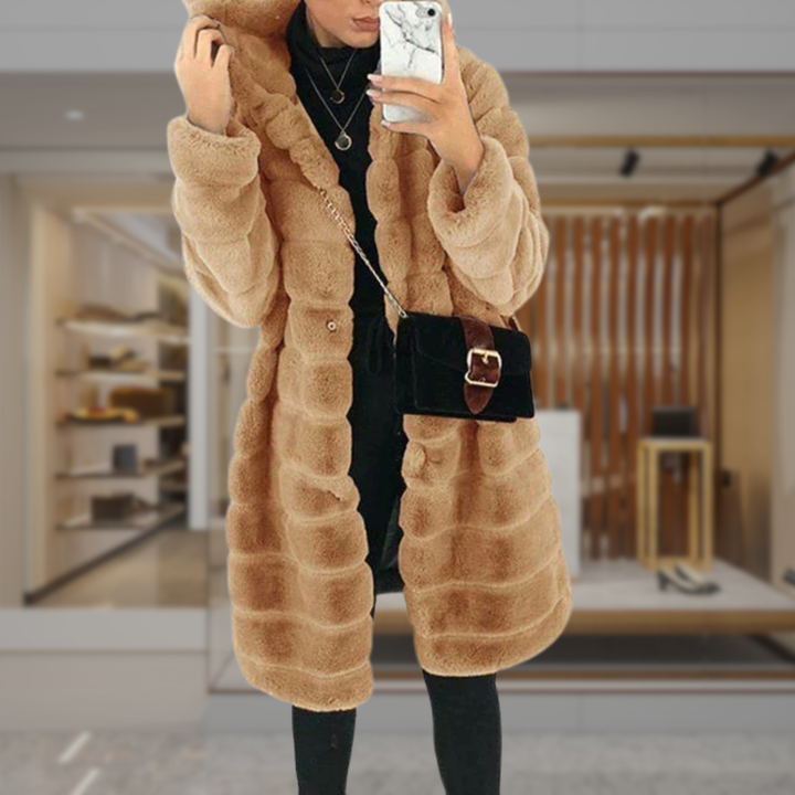 Women’s Long Faux Fur Teddy Coat | Jaidyn