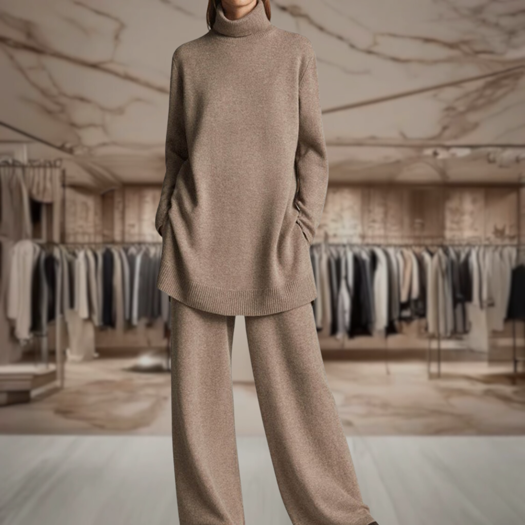 Women’s Oversized Turtleneck Sweater Set | Kayley