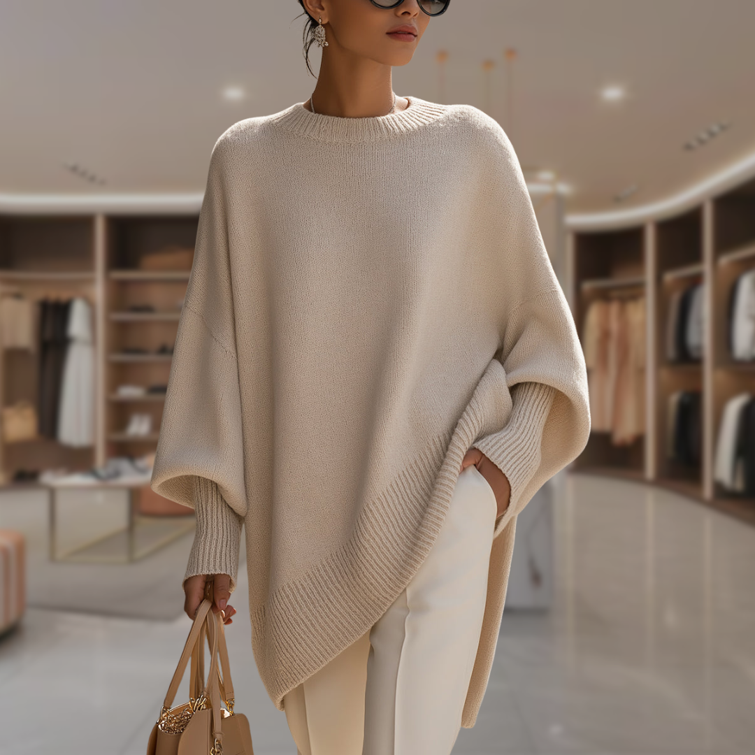 Women's Oversized Poncho Sweater | Tessa