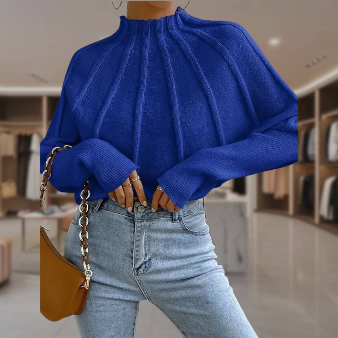 Women’s Mock Neck Pullover Sweater | Kate