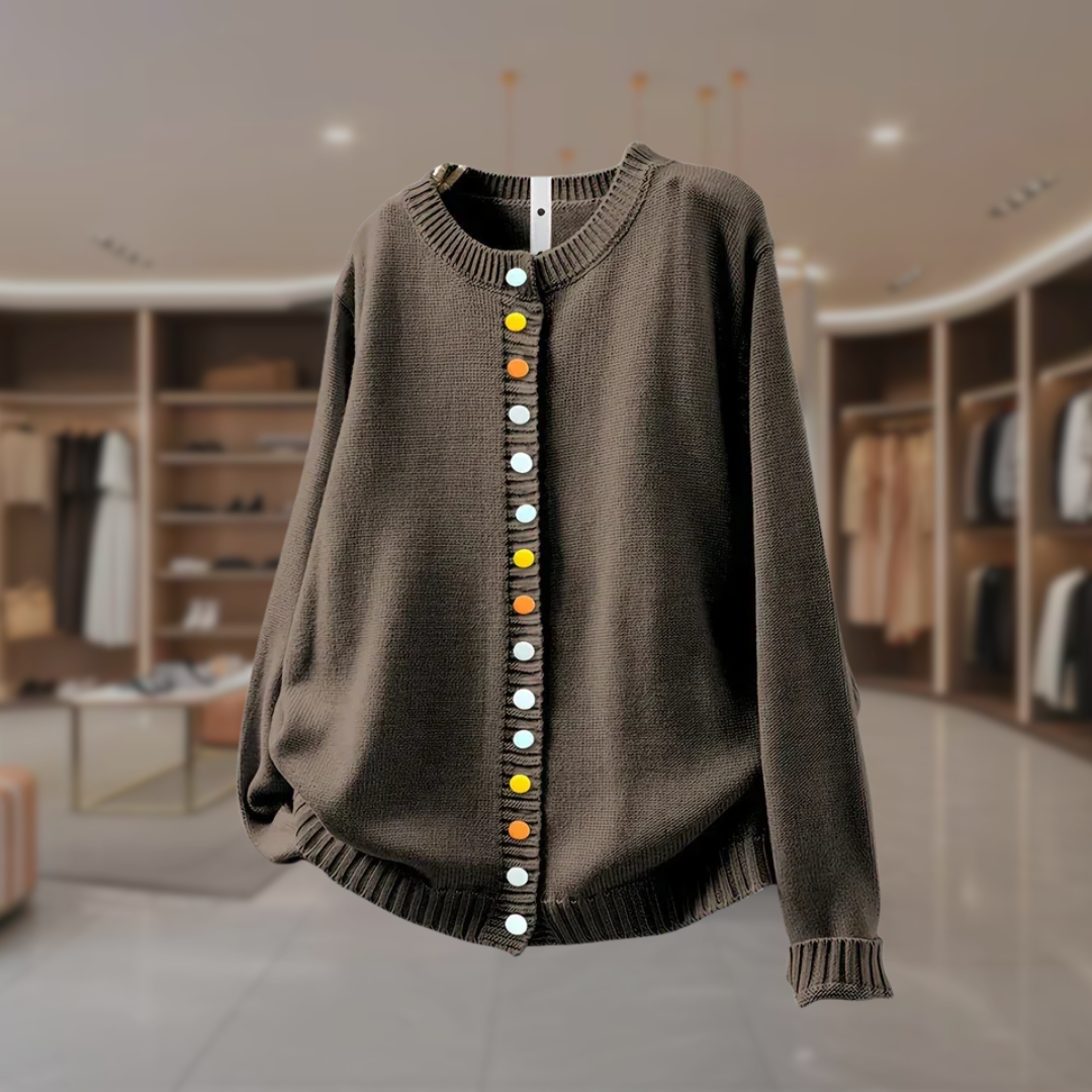 Women's Oversized Button Up Cardigan Sweater | Natalie