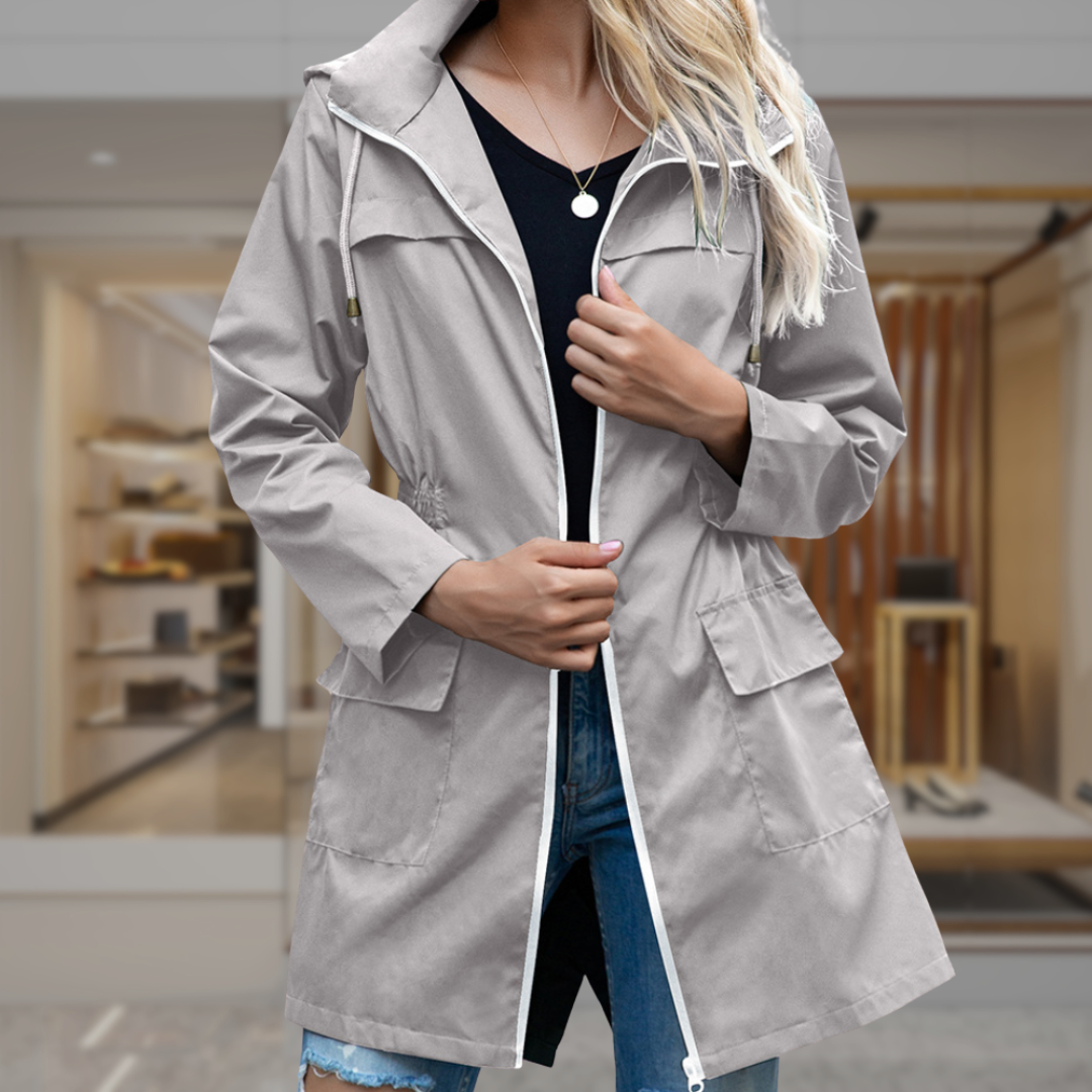 Women’s Hooded Lightweight Parka Jacket | Simone