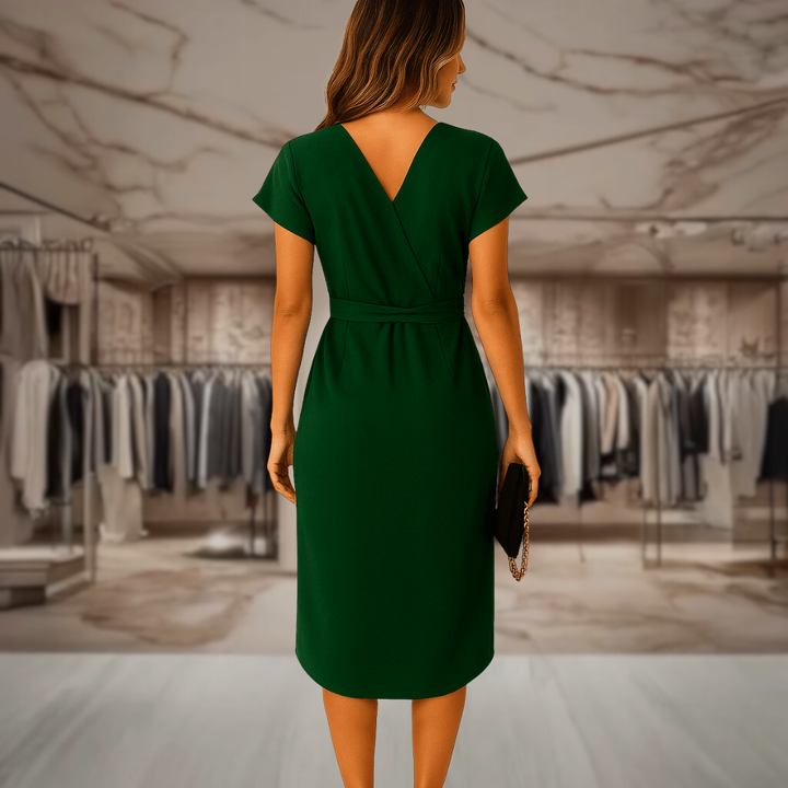 Women’s Wrap Work Midi Dress | Marlie