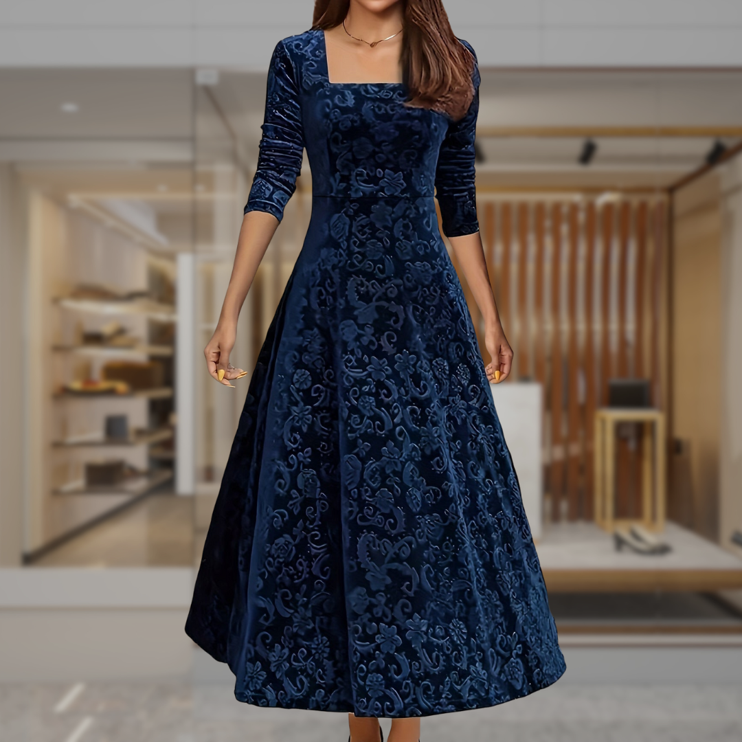 Women’s Fit and Flare Midi Dress | Kaitlyn