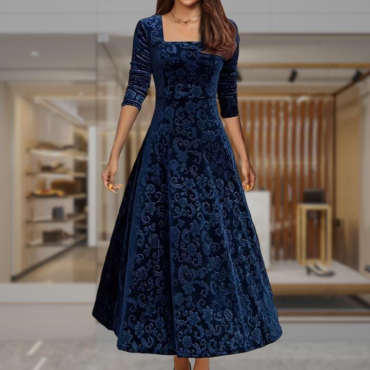 Women’s Fit and Flare Midi Dress | Kaitlyn