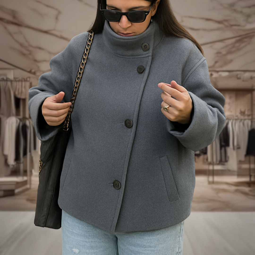 Women's Wool Cropped Coat | Ashlee