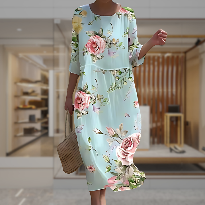 Women's Floral Long Sleeve Maxi Dress | Miah